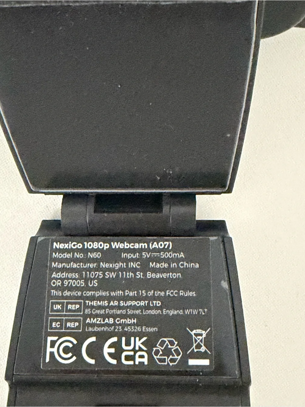 NexiGo N60 1080P Web Camera FHD Webcam with Microphone  no box